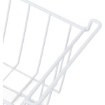 Pack of 2 Freezer Baskets Organiser, Large Wire Storage Basket with Handles for Kitchen and Pantry (49.5 x 24.5 x 20 cm)